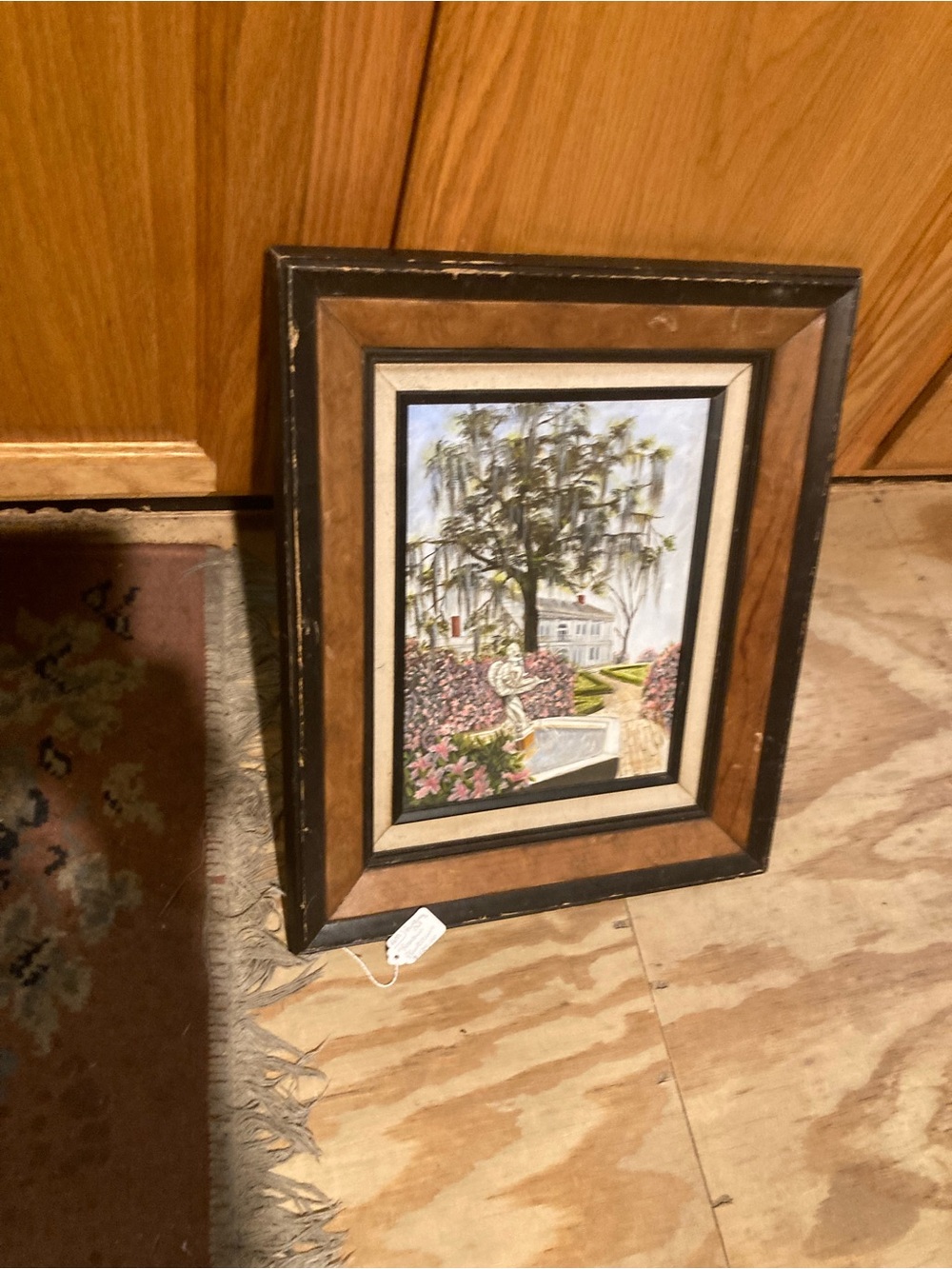 Rustic Brown and Black Double-Matted Wall Frame